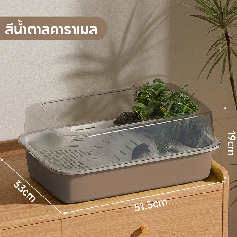 ตู้เลี้ยงเต่าคุณภาพสูง ตู้เลี้ยงเต่าที่มีแผ่นรองด้านในเปลี่ยนได้ง่าย - 图片4