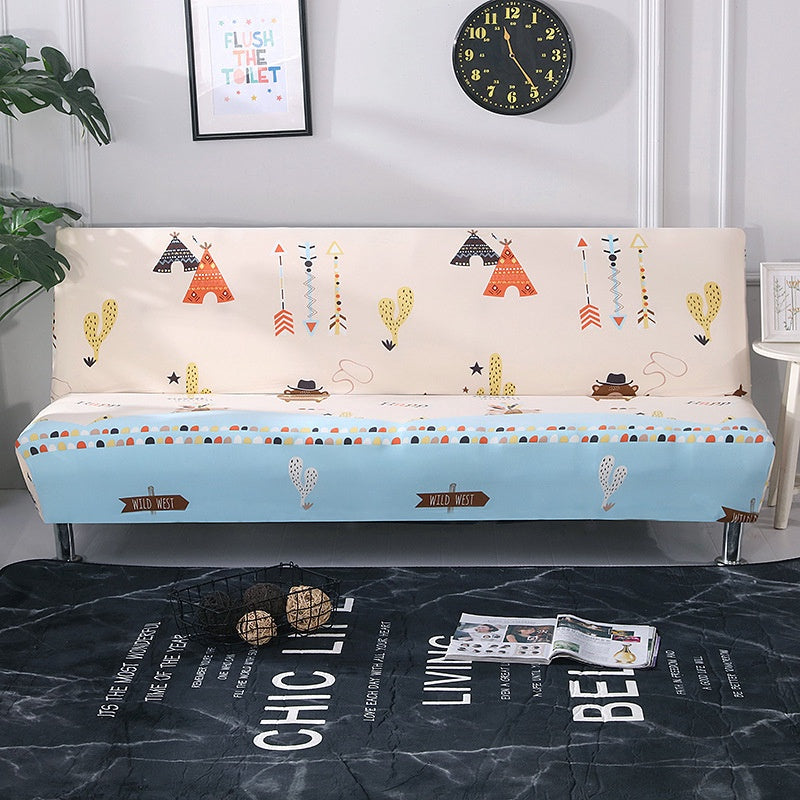 ผ้าคลุมโซฟาเบดแบบไม่มีที่วางแขน สไตล์เรโทร - 图片12
