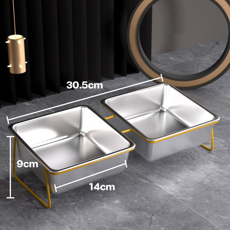 ชามสแตนเลสสองชั้นสำหรับสัตว์เลี้ยง - 图片7