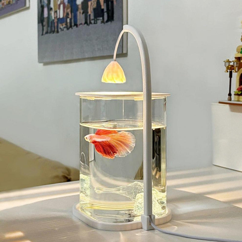 ตู้เลี้ยงปลาเบต้าพลาสติกใส พร้อมไฟ LED - 图片3