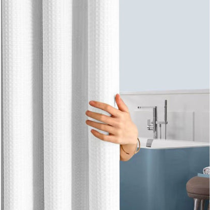 ผ้าม่านห้องน้ำ ผ้าม่านพลาสติกทึบแสง กันน้ำ ติดตั้งง่าย, - 图片6