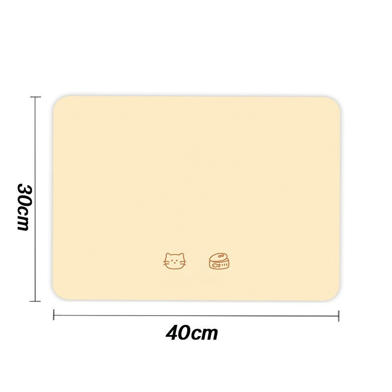 แผ่นรองชามอาหารสัตว์เลี้ยง ป้องกันการหก ขนาด 45*30 ซม. - 图片21