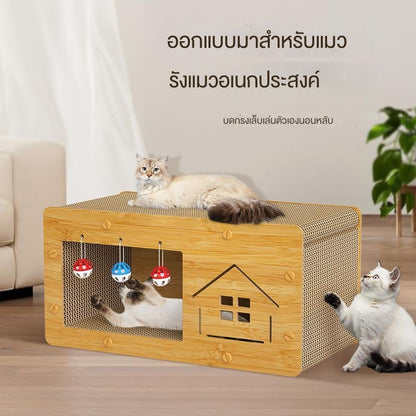 บ้านแมวกระดาษ กล่องบ้านแมวใหญ่ - 图片3