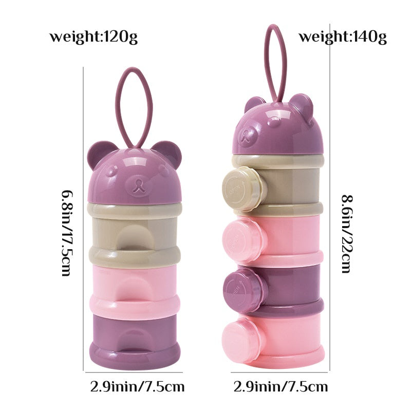 กล่องใส่ผงนมพกพา 3/4 ชั้น - 图片1