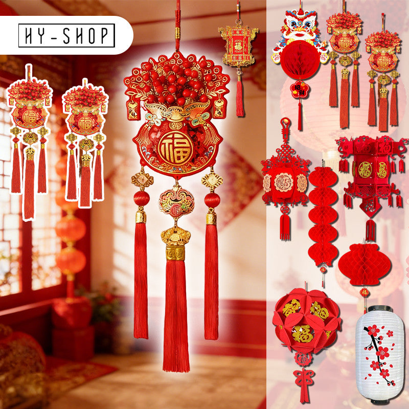จี้ห้อยตกแต่งสไตล์จีน ปี 2026 สำหรับฤดูใบไม้ผลิ/ปีใหม่ - 主图