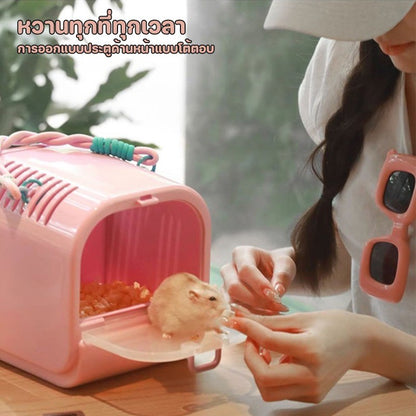 กรงหนูพกพาพร้อมดีไซน์มีรูพรุน ทำความสะอาดง่าย - 图片5