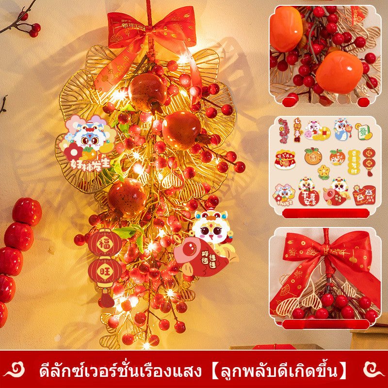 ปีงู2026 พวงมาลัยปีใหม่ โคมไฟเทศกาลฤดูใบไม้ผลิ LED ตกแต่งเทศกาลฤดูใบไม้ผลิ - 图片14
