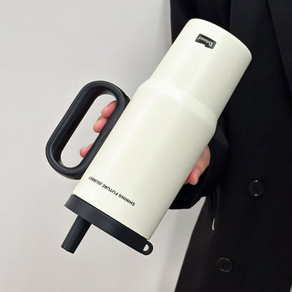 ขวดน้ำสแตนเลสเกรด 316 พร้อมหลอดดูด ความจุ 720 มล. - 图片5