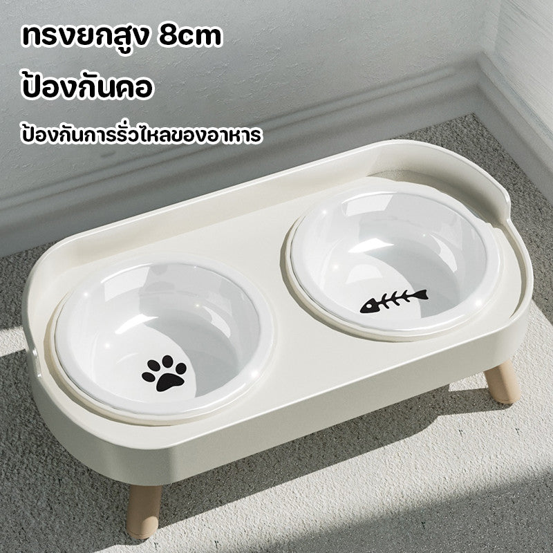 ชามอาหารสัตว์เลี้ยงดีไซน์ยกสูงเพื่อช่วยปกป้องคอของสัตว์เลี้ยง - 图片1