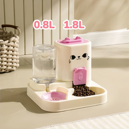 เครื่องให้อาหารและให้น้ำสัตว์เลี้ยงอัตโนมัติ 2-in-1 ทำจากสแตนเลส - 图片13