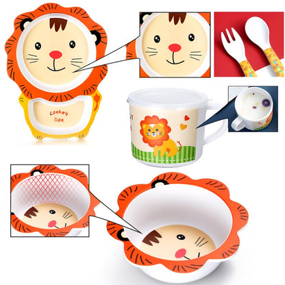 ชุดจานอาหารเด็กลายการ์ตูน 5 ชิ้น - 图片2