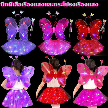 กระโปรงผีเสื้อเรืองแสง ชุดการแสดงสำหรับเด็ก - 主图