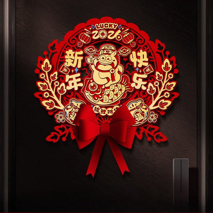 ของตกแต่งตรุษจีนปี 2026: ดีไซน์การ์ตูนสัตว์ 12 ราศีแบบ 3 มิติ - 图片3