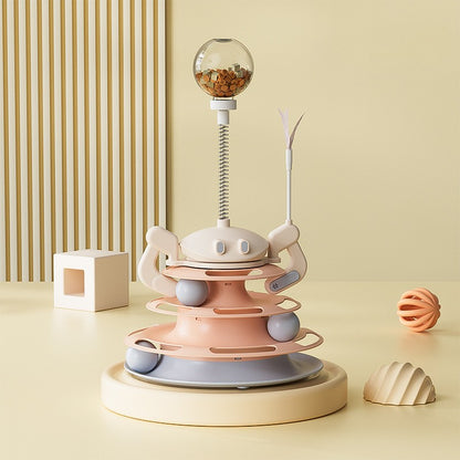 ของเล่นแมว รางบอลแมว พร้อมแผงเสียงขนนก - 图片15