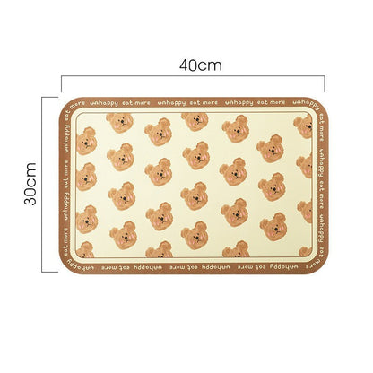 แผ่นรองชามอาหารสัตว์เลี้ยง ป้องกันการหก ขนาด 45*30 ซม. - 图片15