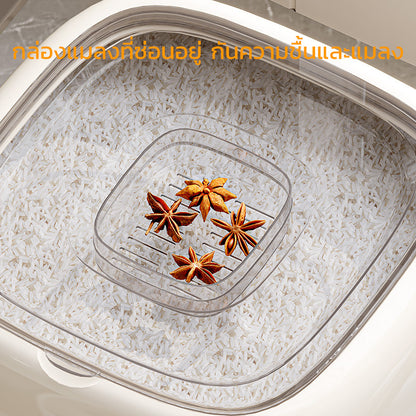 กล่องเก็บข้าวขนาดใหญ่ ป้องกันแมลง เหมาะสำหรับเก็บของแห้ง - 图片6