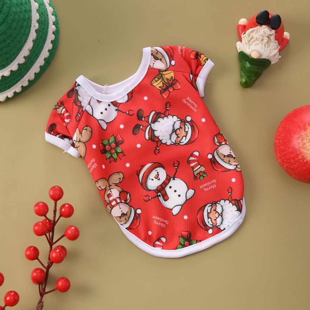 ชุดคอสตูมสัตว์เลี้ยงธีมคริสต์มาส เหมาะสำหรับแมวและสุนัข สวมใส่สบายและน่ารัก - 图片3