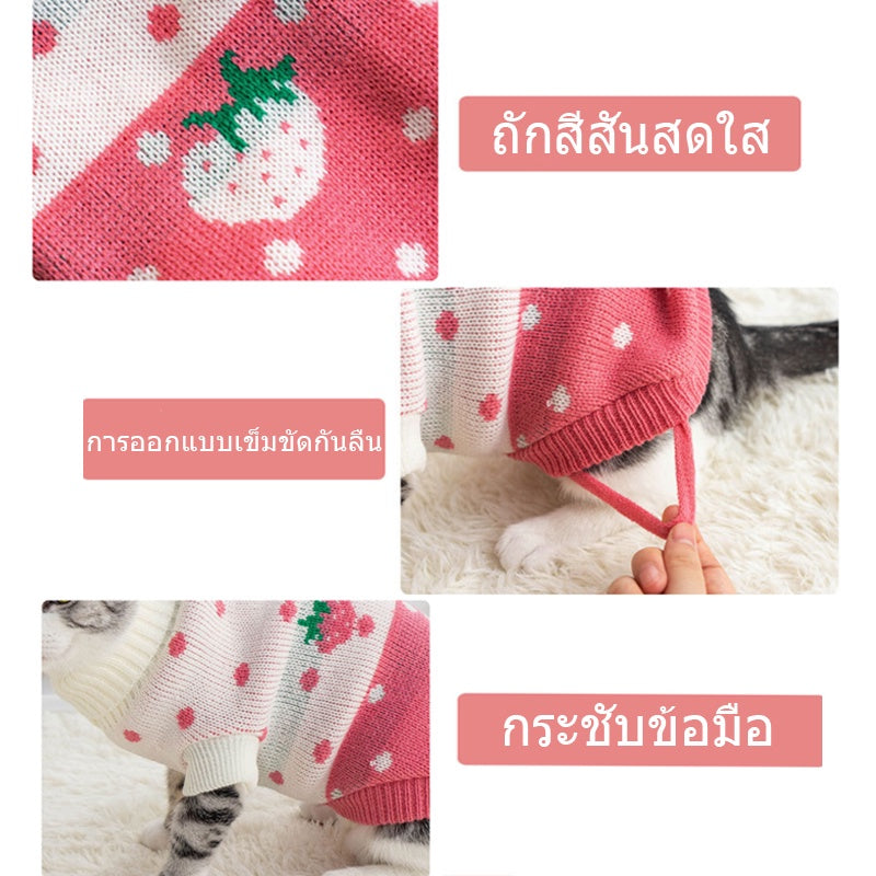 เสื้อผ้าแมวเนื้อนุ่ม น่ารัก อบอุ่น - 图片3