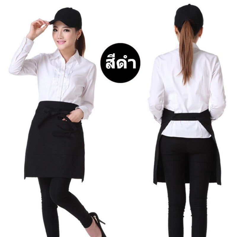 ผ้ากันเปื้อนแบบครึ่งเอว กันน้ำ ระบายอากาศได้ดี มีกระเป๋าคู่ - 图片6