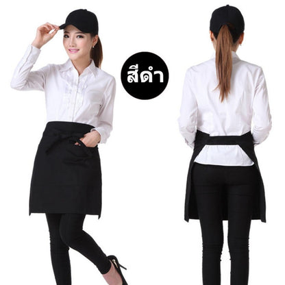 ผ้ากันเปื้อนแบบครึ่งเอว กันน้ำ ระบายอากาศได้ดี มีกระเป๋าคู่ - 图片6