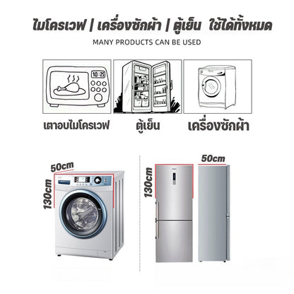 ผ้าคลุมตู้เย็น มีช่องเก็บของสองข้าง กันน้ํา กันลื่น กันน้ํามัน สไตล์นอร์ดิก สําหรับเครื่องซักผ้า เตาอบ ตู้เย็น