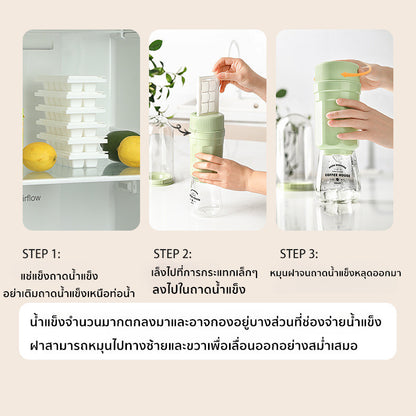 เครื่องทำน้ำแข็ง ถาดน้ำแข็ง หมุนฝาประมาณ 0.1 วินาที น้ำแข็งจะร่วงลงมา - 图片1