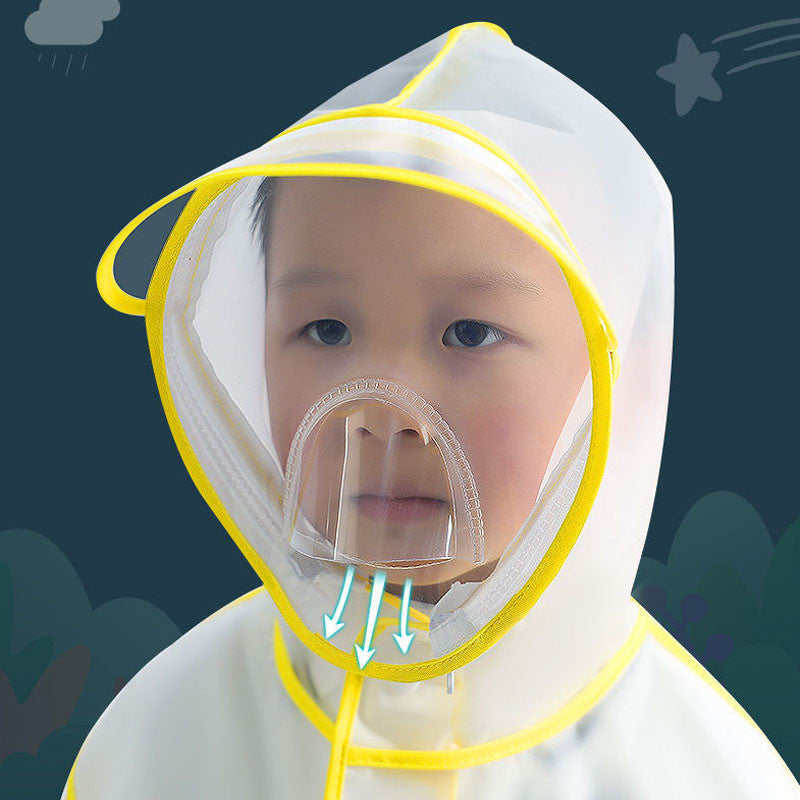 ชุดกันฝนสำหรับเด็ก ลายการ์ตูน พร้อมหน้ากากอนามัย - 图片5
