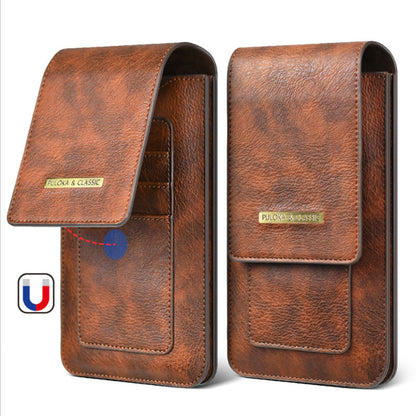 เคสโทรศัพท์หนังแท้ กระเป๋าคาดเอว ซองใส่โทรศัพท์สำหรับผู้ชาย - 图片3