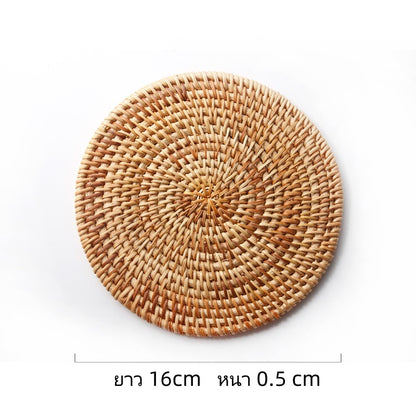 ที่รองแก้วหวาย ชุดน้ำชา ทนความร้อน - 图片8