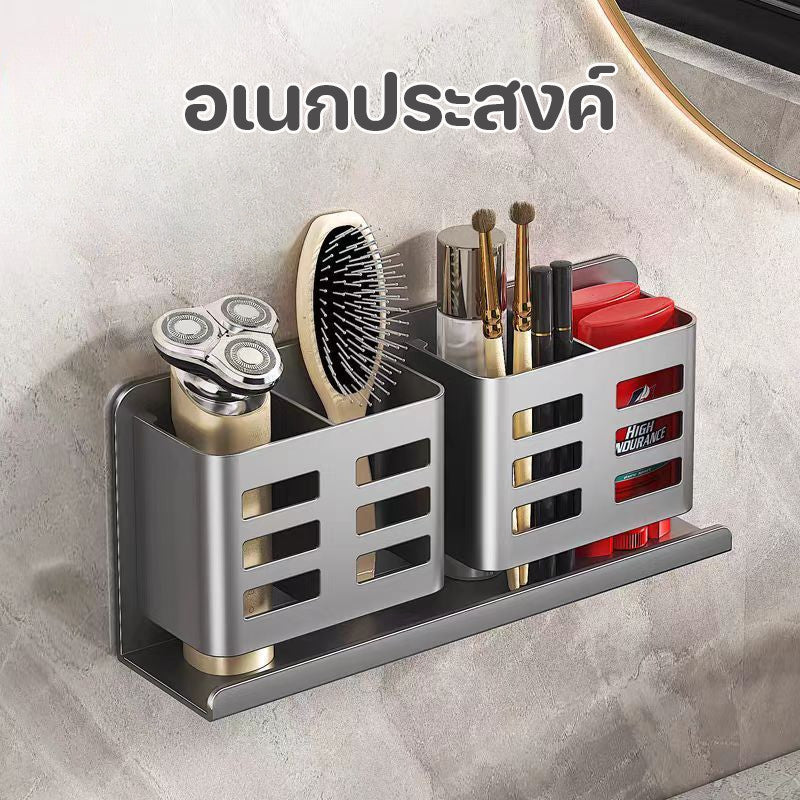 ที่แขวนติดผนังห้องน้ำ ที่ใส่หวี กล่องเก็บของอเนกประสงค์ - 图片1