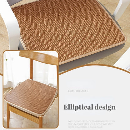 เบาะรองนั่งขนาด 40*40 ซม. ทำจากหวาย กันลื่น เหมาะสำหรับฤดูร้อน