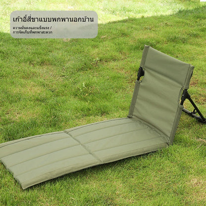 เก้าอี้สนามแบบพับได้ มีพนักพิง พกพาสะดวก น้ำหนักเบา และทนทาน - 图片3