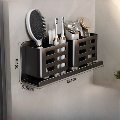 ที่แขวนติดผนังห้องน้ำ ที่ใส่หวี กล่องเก็บของอเนกประสงค์ - 图片9