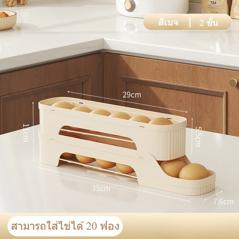 กล่องเก็บไข่ 2/3/4 ชั้น พร้อมเครื่องกลิ้งไข่อัตโนมัติ - 图片6