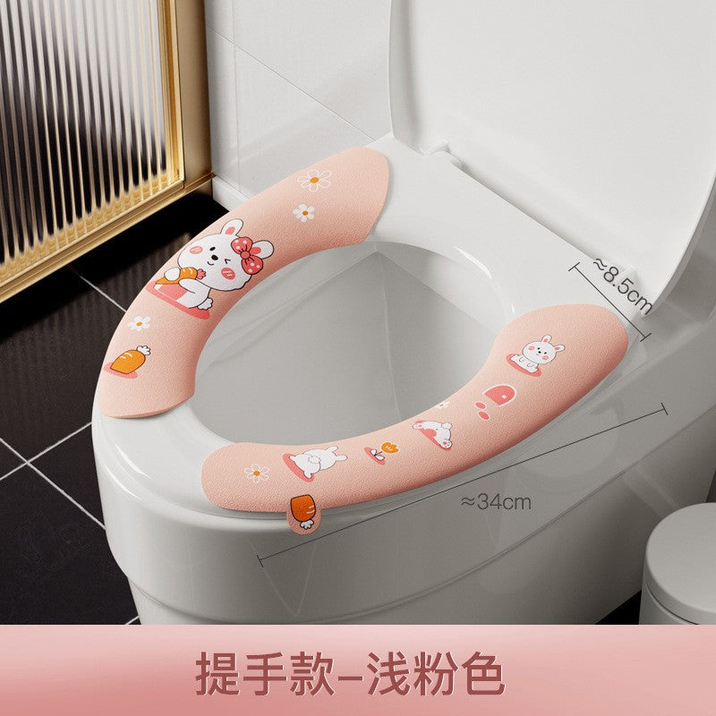 แผ่นรองนั่งชักโครก EVA แบบหนาและกันน้ำ ลายการ์ตูน - 图片21