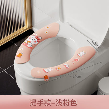 แผ่นรองนั่งชักโครก EVA แบบหนาและกันน้ำ ลายการ์ตูน - 图片21