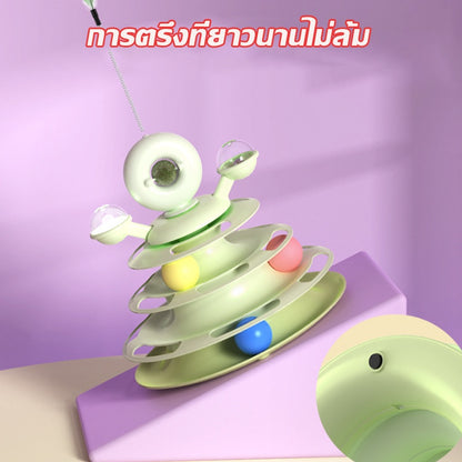 ของเล่นแมว รางบอลแมว พร้อมแผงเสียงขนนก - 图片5