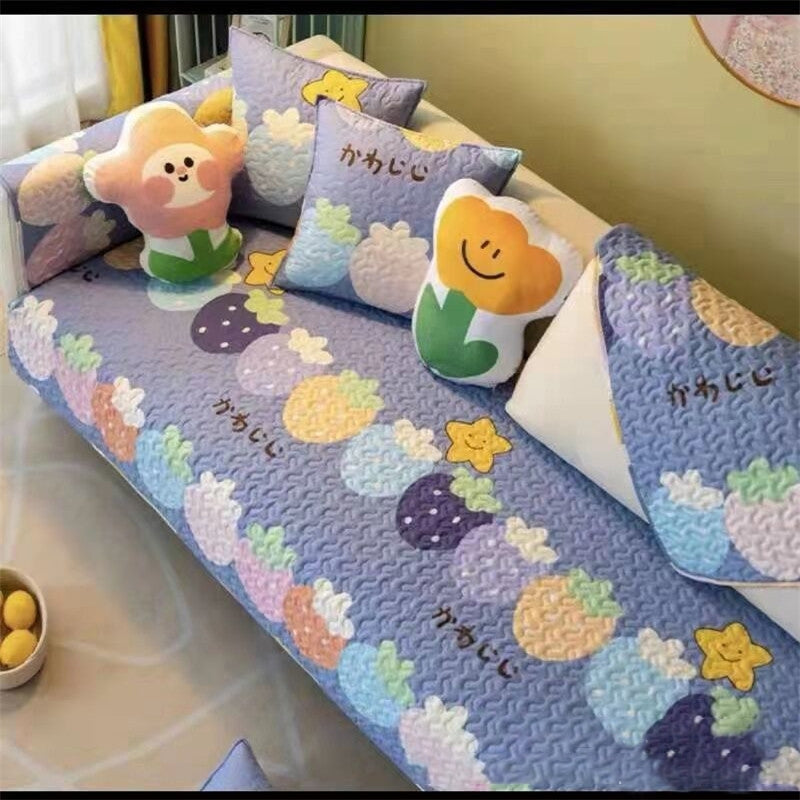 ปลอกหมอนอิง/ปลอกโซฟา ลายการ์ตูน ขนาด 90*210 ซม. กันน้ำและกันฝุ่น - 主图