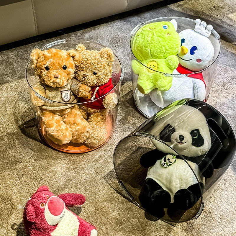 ม้านั่งกลมโปร่งใสแบบ 2in1: ผสานฟังก์ชั่นการนั่งและการจัดเก็บเข้าด้วยกัน - 图片2