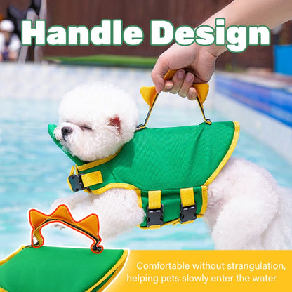 Dog Life Jacket, High Floatation, Reflective, with Rescue Handle, Removable, for Safety, for Dogs