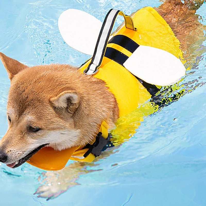 Dog Life Jacket, High Floatation, Reflective, with Rescue Handle, Removable, for Safety, for Dogs
