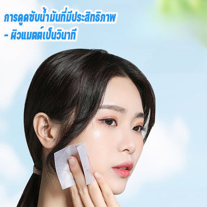 Berma Baby สไตล์พัฟสะดวกยิ่งขึ้น กระดาษดูดซับน้ำมันสำหรับใบหน้า 100 แผ่น / กล่อง