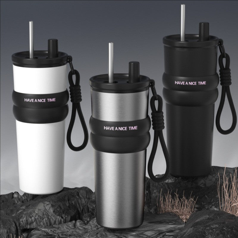 Mladen 710ML ถ้วยเก็บความร้อน 316 สแตนเลส ทั้งร้อนและเย็น รักษาอุณหภูมิ ถ้วยน้ำแข็ง