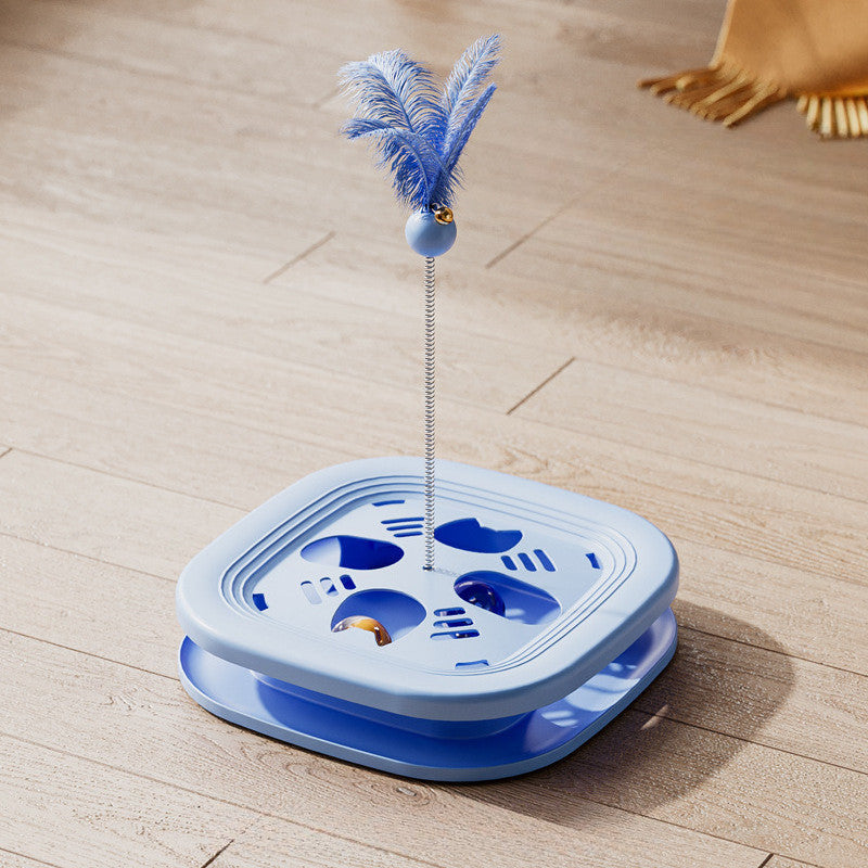 Cat toys, cat hideaway box, cat wand, puzzle ball, for independent play, stress relief, for all ages, durable