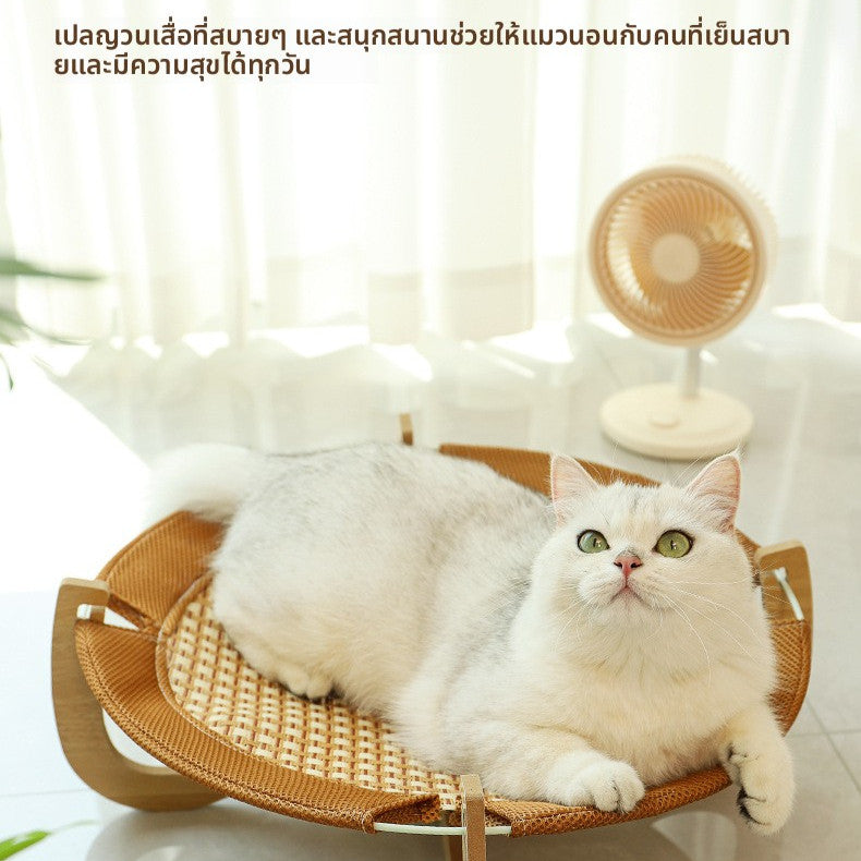 Cat bed, dog house, dog bed, cat bed, wooden cat condo. Takes up little space, strong, cool, and well-ventilated.