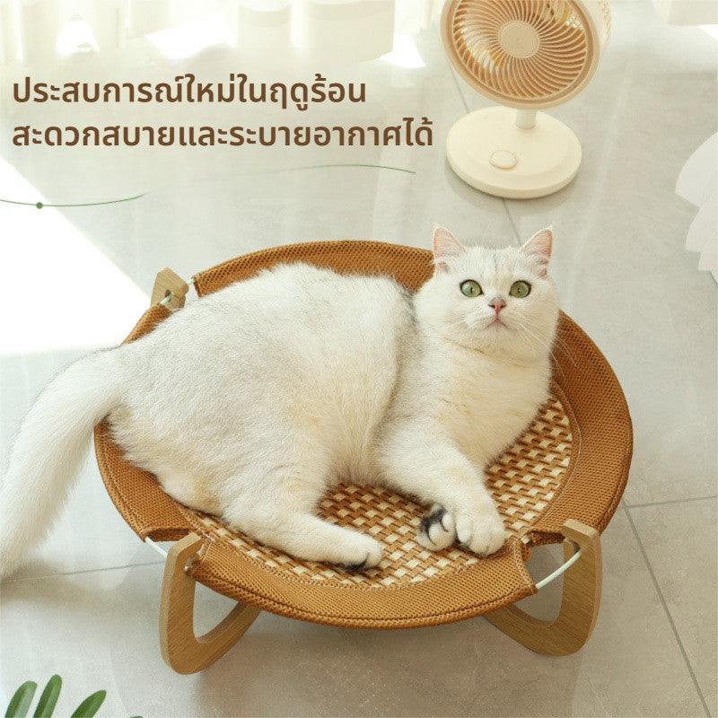 Cat bed, dog house, dog bed, cat bed, wooden cat condo. Takes up little space, strong, cool, and well-ventilated.