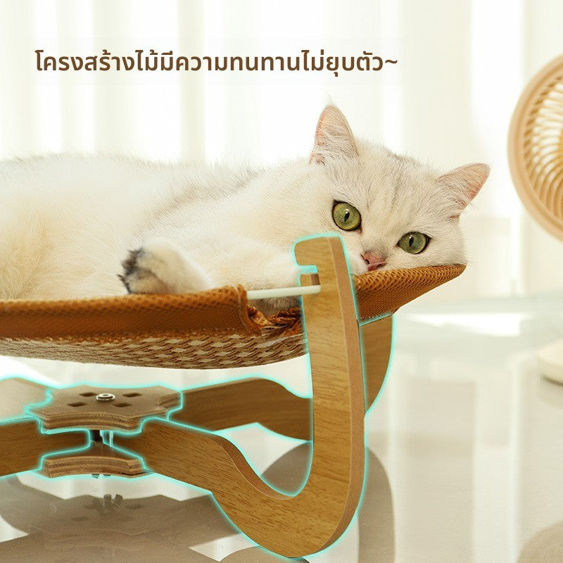 Cat bed, dog house, dog bed, cat bed, wooden cat condo. Takes up little space, strong, cool, and well-ventilated.