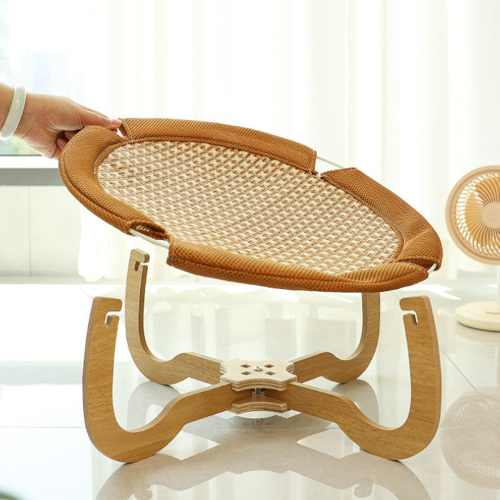 Cat bed, dog house, dog bed, cat bed, wooden cat condo. Takes up little space, strong, cool, and well-ventilated.