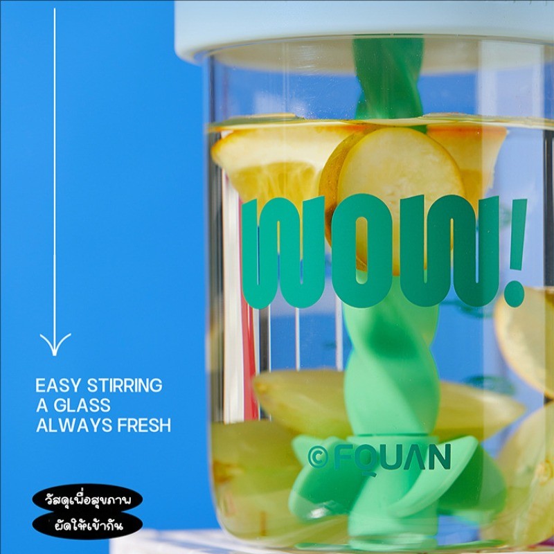 580mlแก้วน้ำพลาสติกแก้วกาแฟ สําหรับผู้หญิง แก้ว ความจุใหญ่ พร้อมฝาปิด พกพาง่าย