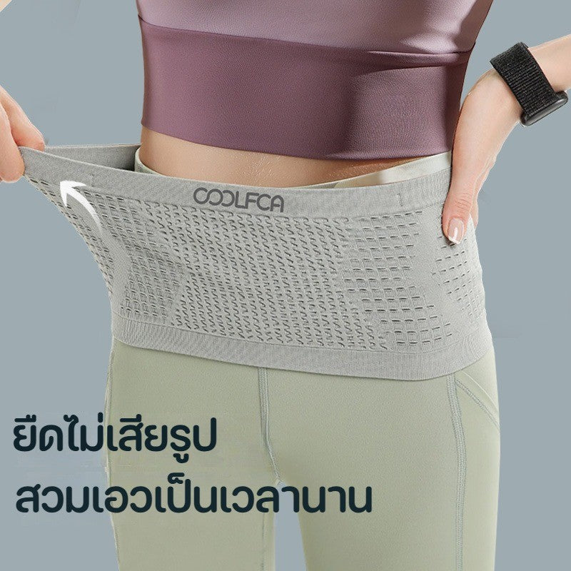 กระเป๋าคาดเอวสำหรับวิ่ง ทำจากผ้าตาข่ายระบายอากาศ ความจุขนาดใหญ่ สวมใส่สบาย